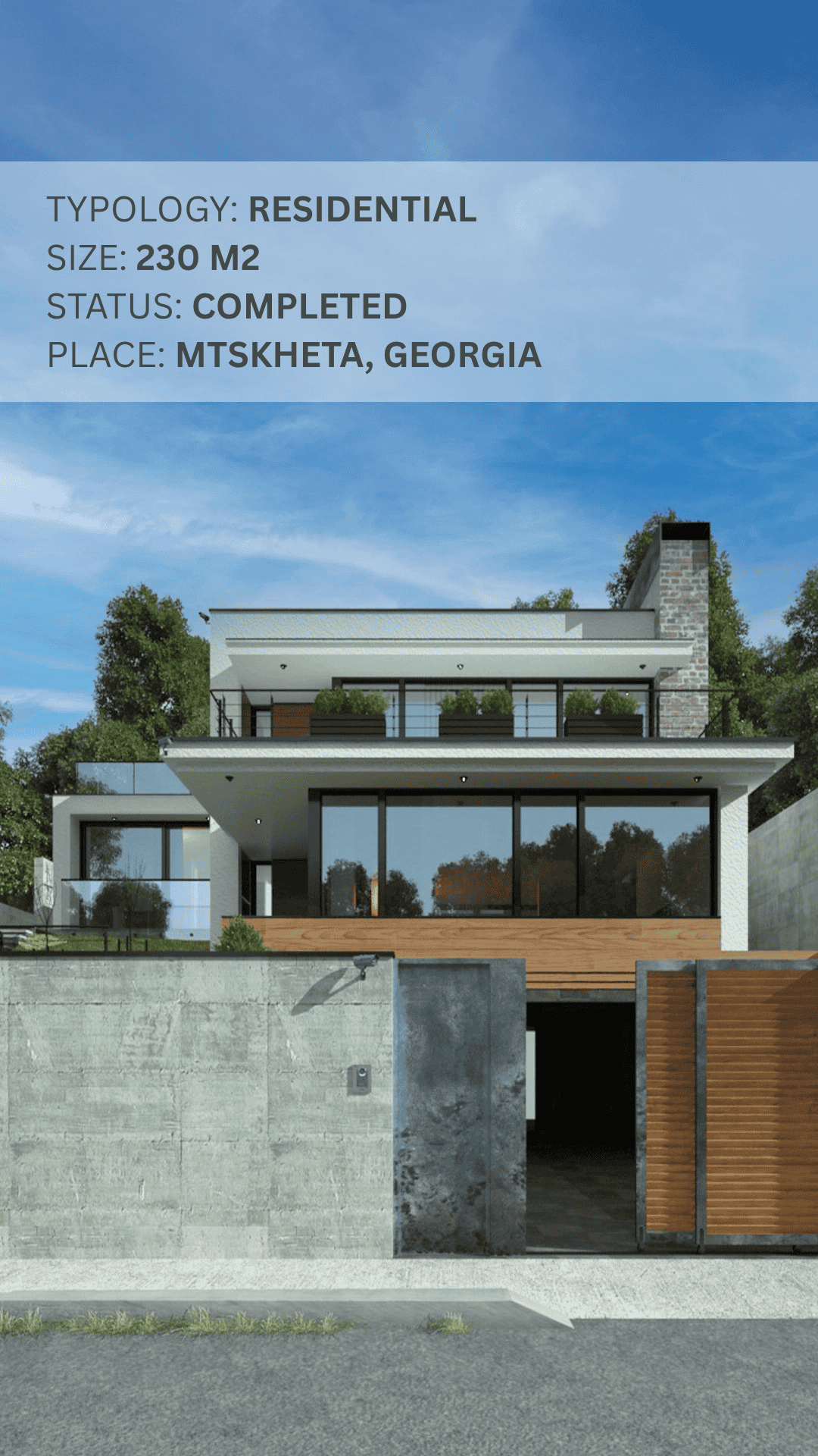 Build your dream 230 m² home in Mtskheta with expert design, construction, and renovation by our professional team in Georgia.
